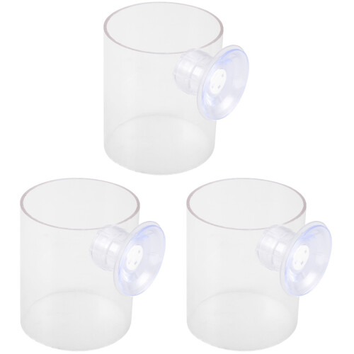 3Stk Aquarium Futterhilfe, Schwimmender Futterring, Transparent