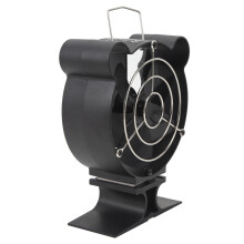 Mini 6-Blade Aluminum Fireplace Fan for Wood Stove, 13x5.5x16.5cm