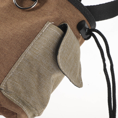 Robuste Hundesnacktasche Oxford Futterbeutel Hellbraun 2