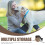 Robuste Hundesnacktasche Oxford Futterbeutel Hellbraun 4