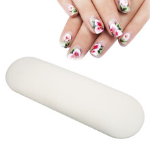 Handkissen für Nagelkunst aus PU-Leder, leicht zu reinigen, Maniküretisch für den Arm, Polsterweiß