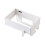 (White) Wall Mount Trash Bin Holder - No Drill, Kitchen & Bath 1