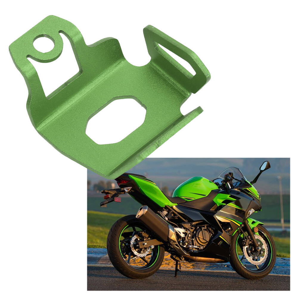 Aluminum Rear Brake Fluid Reservoir Guard For Ninja 250/300/400/650 Green 4641387690611
