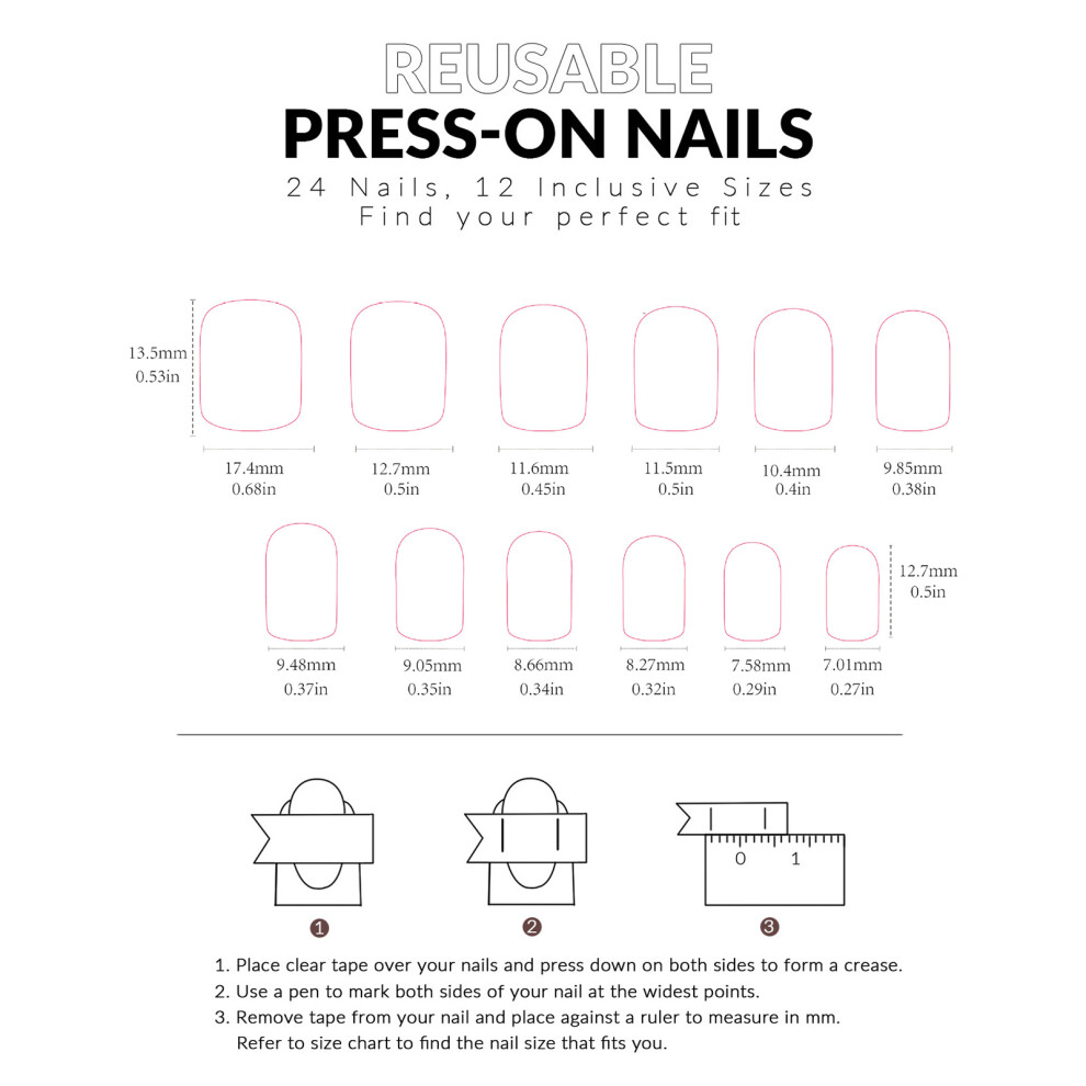 Zhouq-Outdoors Pro Square Artificial Nails - Chip & Smudge Proof