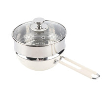 316 Stainless Steel Saucepan with Steaming Basket 8.3 x