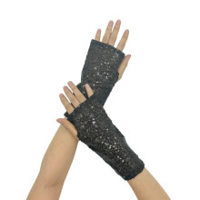 Sparkling Sequins Gloves Stage Show Handwear Gloves for Festival Event Outfit