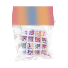 DIY Rainbow Slime Kit for Kids Colorful Foam Beads, Glitter, Sprinkles, and Scented Add-Ins Creative Fun Toy