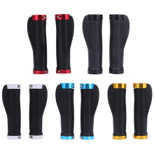 Opolski 1 Pair MTB Bike Cycling Mountain Bicycle Anti-Skid Locking Handlebar Grips Cover Black