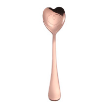 Rainbow Stainless Steel Dinner Spoon Valentine'S Day Love Themed Serving Spoon Table Household Cutlery Utensils Sturdy Colorful Spoon Silverware