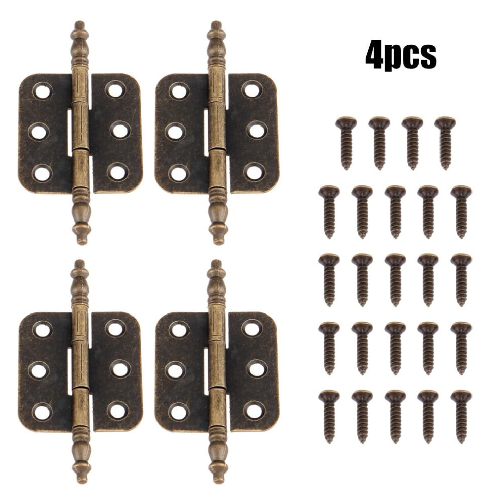 Antique Bronze Crown Hinges 6-Hole Cabinet Hardware With 9418476026317