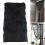 Macrame Lace Door Curtain Black 39x79 in 1