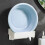 (White) Wall Mount Trash Bin Holder - No Drill, Kitchen & Bath 2