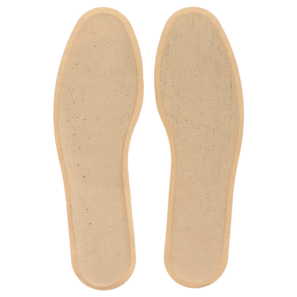 Thermal Insoles For Footwear MicroClimate Natural Materials Activated Carbon Charcoal Odor Control Ergonomic Arch Support Fluffy Terry Cloth Even
