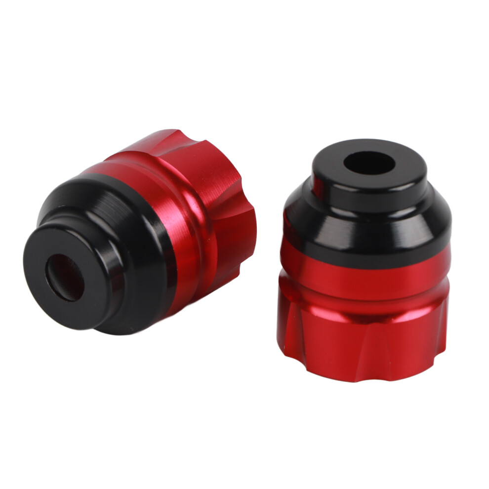 Motorcycle Cnc Aluminum Alloy Front Fork Frame Slider Universal Crash Protector Red 8721390433637