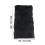 Macrame Lace Door Curtain Black 39x79 in 3