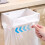 (White) Wall Mount Trash Bin Holder - No Drill, Kitchen & Bath 6