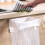 (White) Wall Mount Trash Bin Holder - No Drill, Kitchen & Bath 7