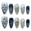 (S) 3D Carved Cat\'s Eye False Nails, 10pcs 3