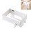 (White) Wall Mount Trash Bin Holder - No Drill, Kitchen & Bath 9