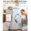 Magnetic Lint Bin with Brush, Wall-Mounted & Space-Saving Laundry Trash Can (Black) 2