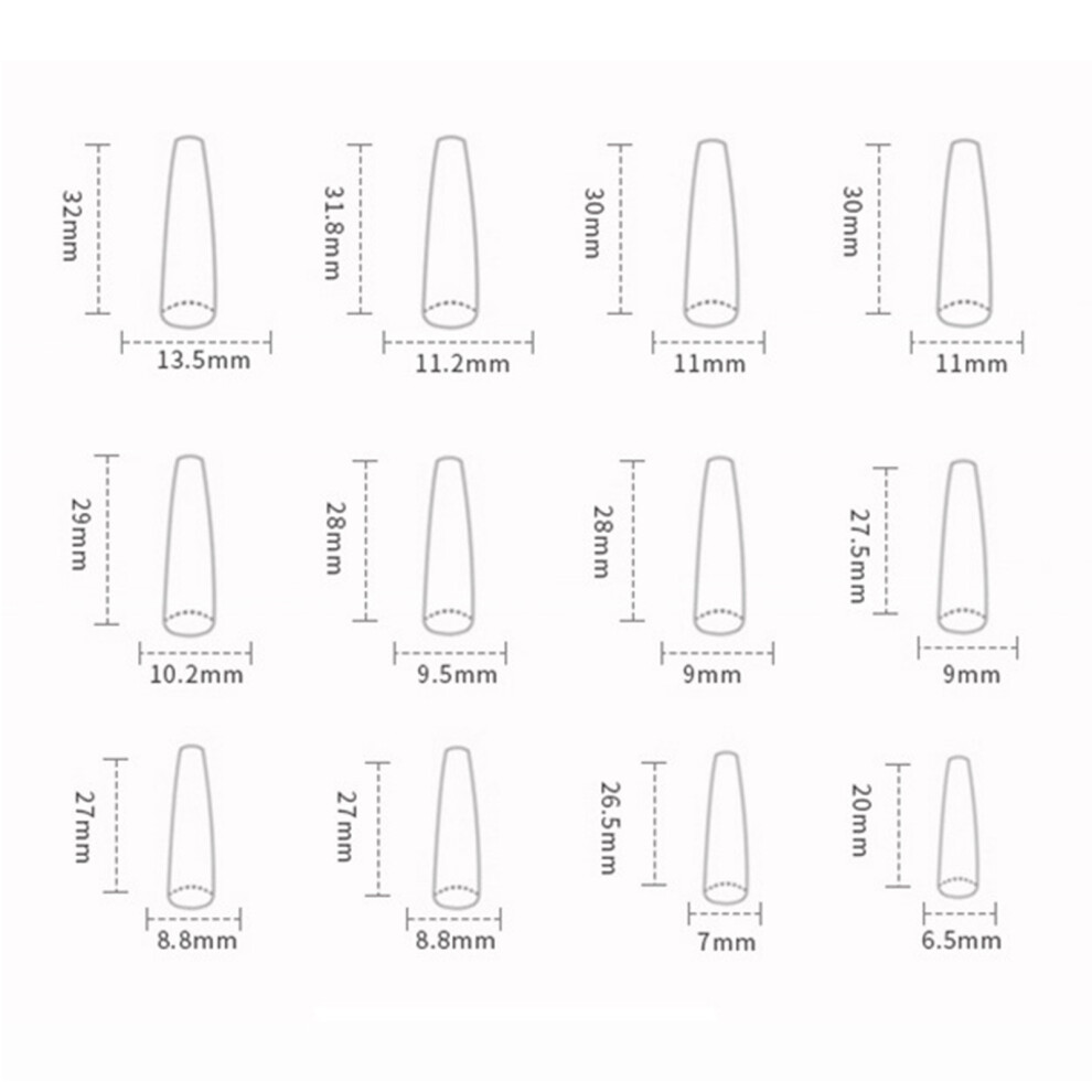 Zhouq-Outdoors Reusable Press-On Nails For Daily & Party Wear