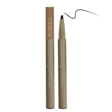 Dual Ended Brow Pen Waterproof Sweat Resistant Auburn Shade, Natural Finish Precision Tip For Defining Sparse Areas, Fits Fitness Swimming Running