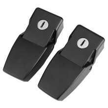 Anti Theft Hood Lock Kit for Jeep Wrangler JK 2007-17 Black, Keys & Hardware