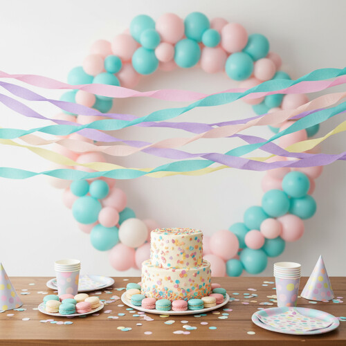 6 Rolls Crepe Paper, 25M Length, 4.5CM Width 1