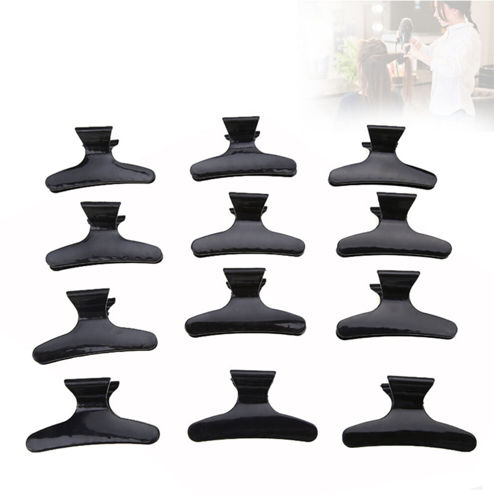Roc-Electron (Black) 12Pcs Hair Clips For Thick Curly Hair Styling