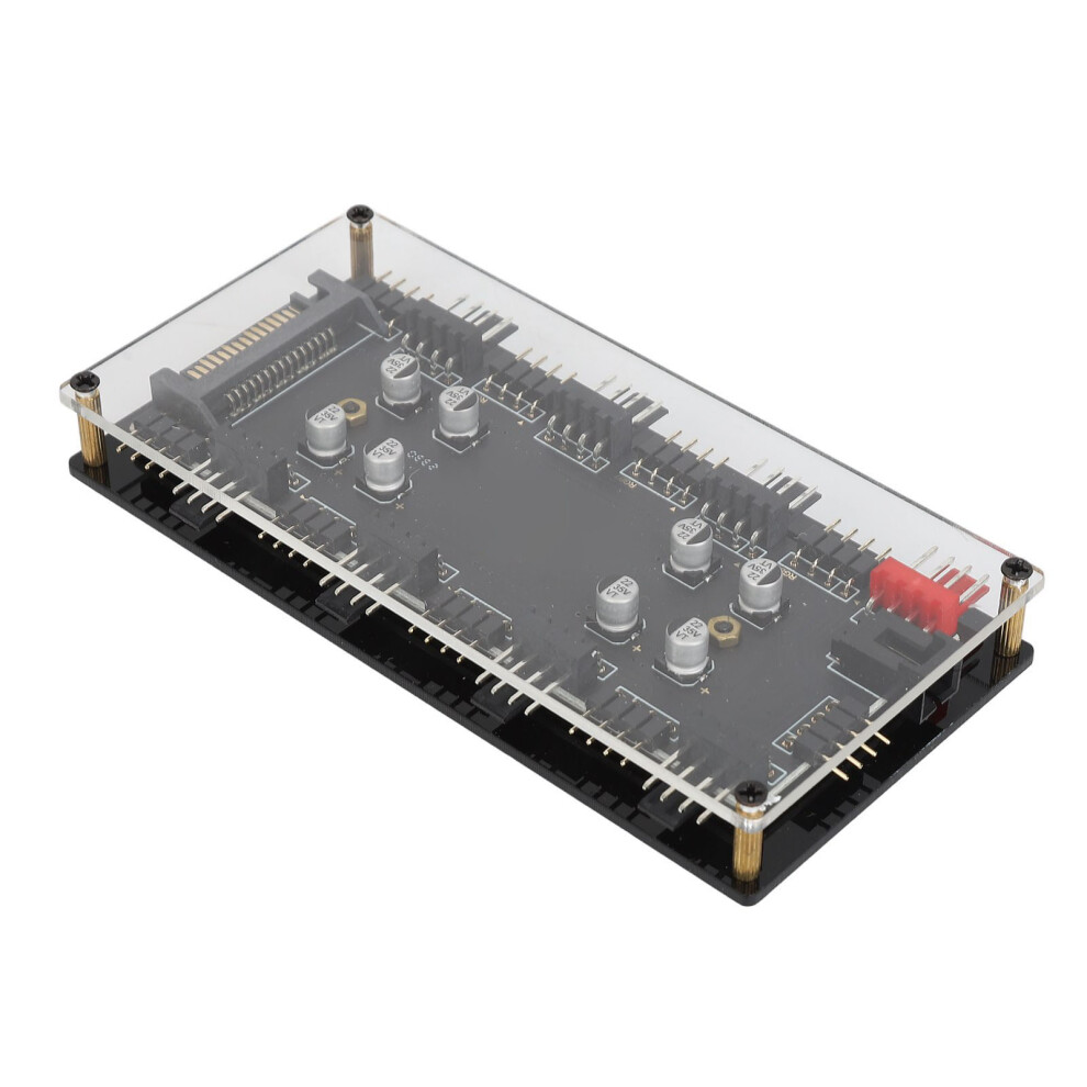 12V 4Pin Argb Pwm Hub 8-Port Fan Controller With Speed & Temperature Control 8001388817992