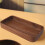 Wooden Serving Bowl Fruit Snack Dish, Durable Rectangular Salad Plate 4