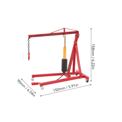 RC Engine Crane Jack 300g 150x90x158mm Red 1
