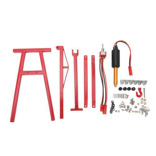 RC Engine Crane Jack 300g 150x90x158mm Red 2