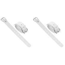 2Paires Sangles En Cuir Blanches Pour Panier Ajustables