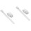 2Paires Sangles En Cuir Blanches Pour Panier Ajustables 5