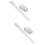 2Paires Sangles En Cuir Blanches Pour Panier Ajustables 8