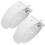 2Paires Sangles En Cuir Blanches Pour Panier Ajustables 9