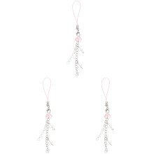 3Stk Kawaii Phone Charm Pink - Niedlicher Strap Für Handy