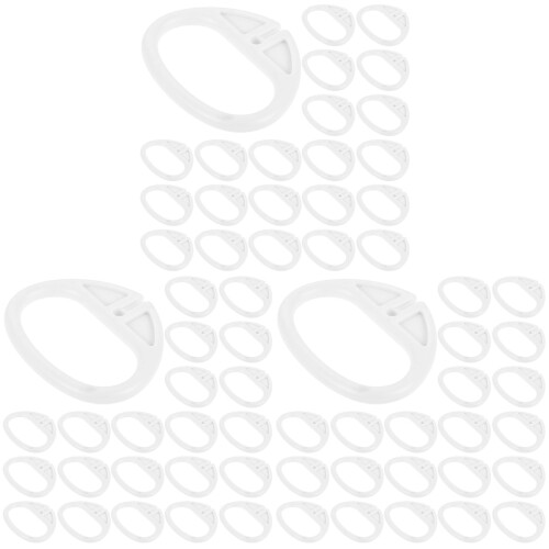 60Stk Ergonomischer Zugring Griff Aus Weißem ABS Material