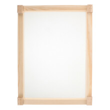 Handgefertigtes Holz-Räuchergitter Mesh Beige