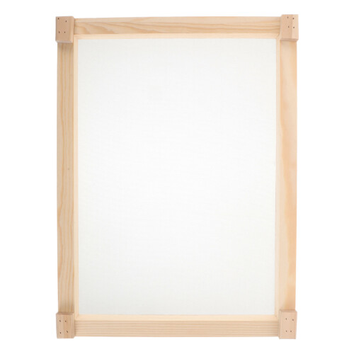 Handgefertigtes Holz-Räuchergitter Mesh Beige