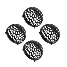 4Sets Schwarze Pflanzenschutzabdeckung, Kunststoff, Einfach Montierbar