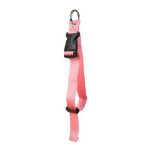 (Pink 1 pc) Adjustable Luggage Strap with Carabiner for Travel