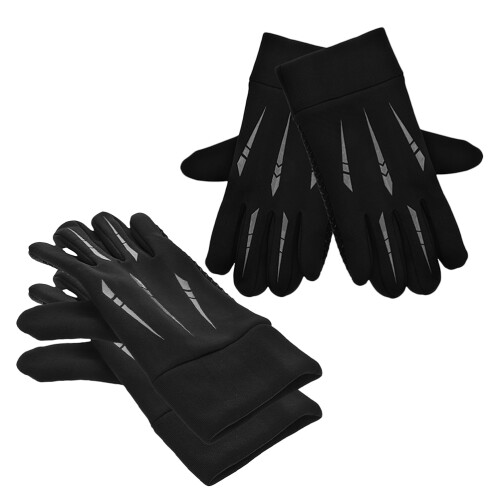 2Paare Winddichte Motorradhandschuhe Vollfinger Touchscreen Isoliert