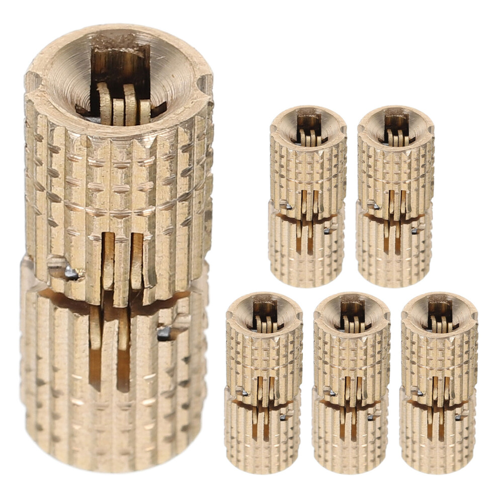 6Pcs Brass Hidden Furniture Hinges With Folding Barrel Design Golden 3713464044141