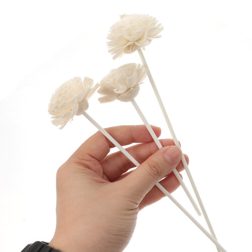 4Boxes White Rattan Diffuser Sticks Replacement Refill for Room Decor 2
