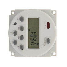 Programmable Timer Relay Switch Weekly Timer With Digital Electronic Time Switch Auto Timer Error Correction Up To16ON OFF Cycles Per Day With