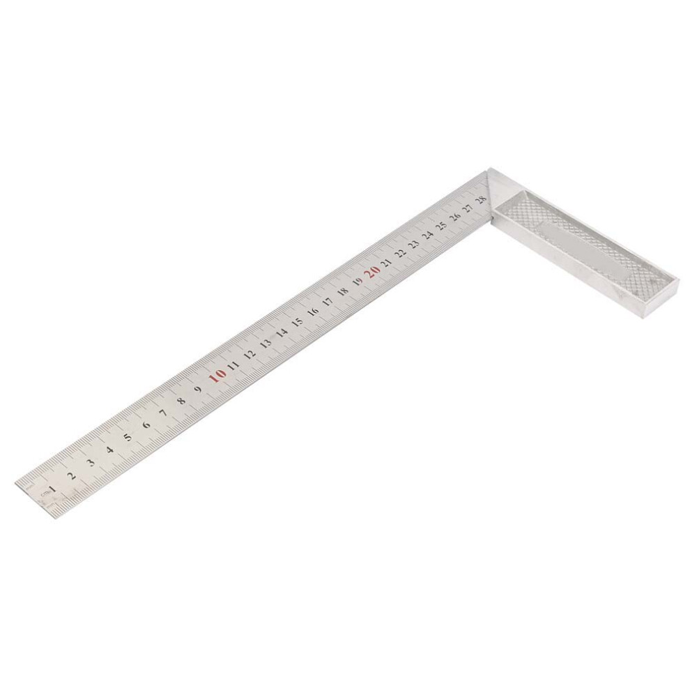 Aluminium Straight Edge Ruler 30Cm 90 Degree Right Angle For Carpentry & Diy 4601391618797