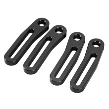 Paraurti anteriore in lega di alluminio per Crawler RC 1/10 nero