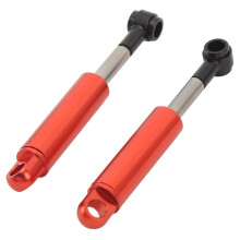 Amortisseurs Ă huile en aluminium RC 2 piĂšces pour camion-remorque Tamiya 1/14, amortisseur rouge